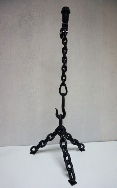Brutalist iron Chain Table Floor Lamp Franz West ketting staande lamp ijzer kettinglamp vloerlamp-00007